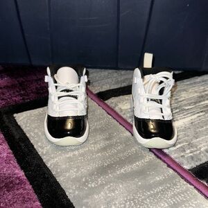 Jordan’s Retro 11’s Black & White Kids Athletic Sneakers